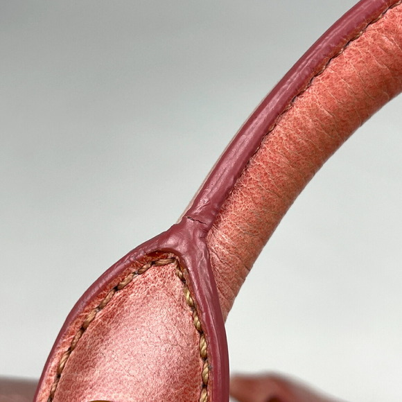 Miu Miu Logo Handbag Ribbon Leather Pink - Picture 4 of 7